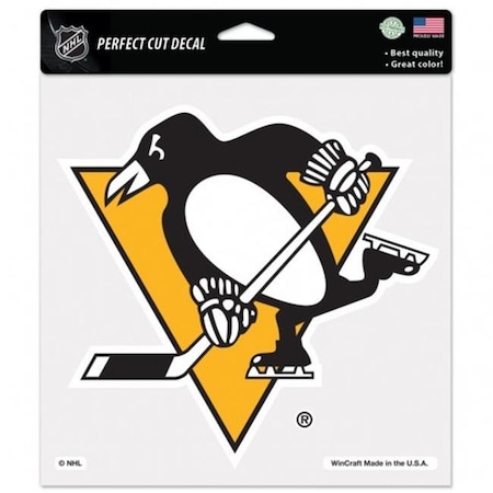 Caseys Pittsburgh Penguins Decal 8x8 Perfect Cut Color Alternate Design Special Order 3208543988